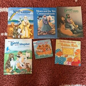 Children's Bible Story Books Lot of 6 books